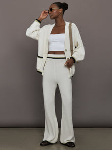 The Soraya Knit Pants | Sea Salt