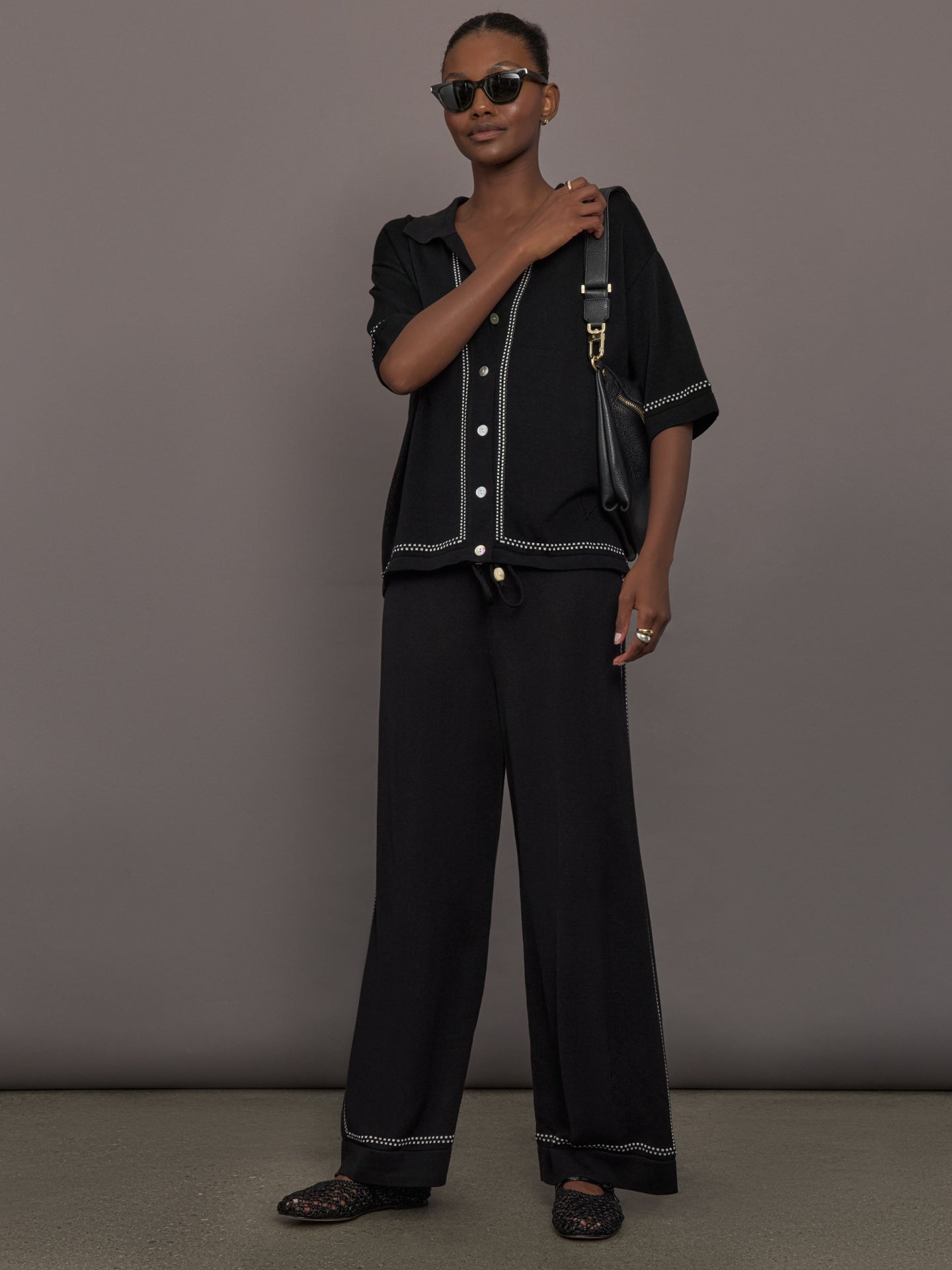 The Coco Knit Shirt | Ink
