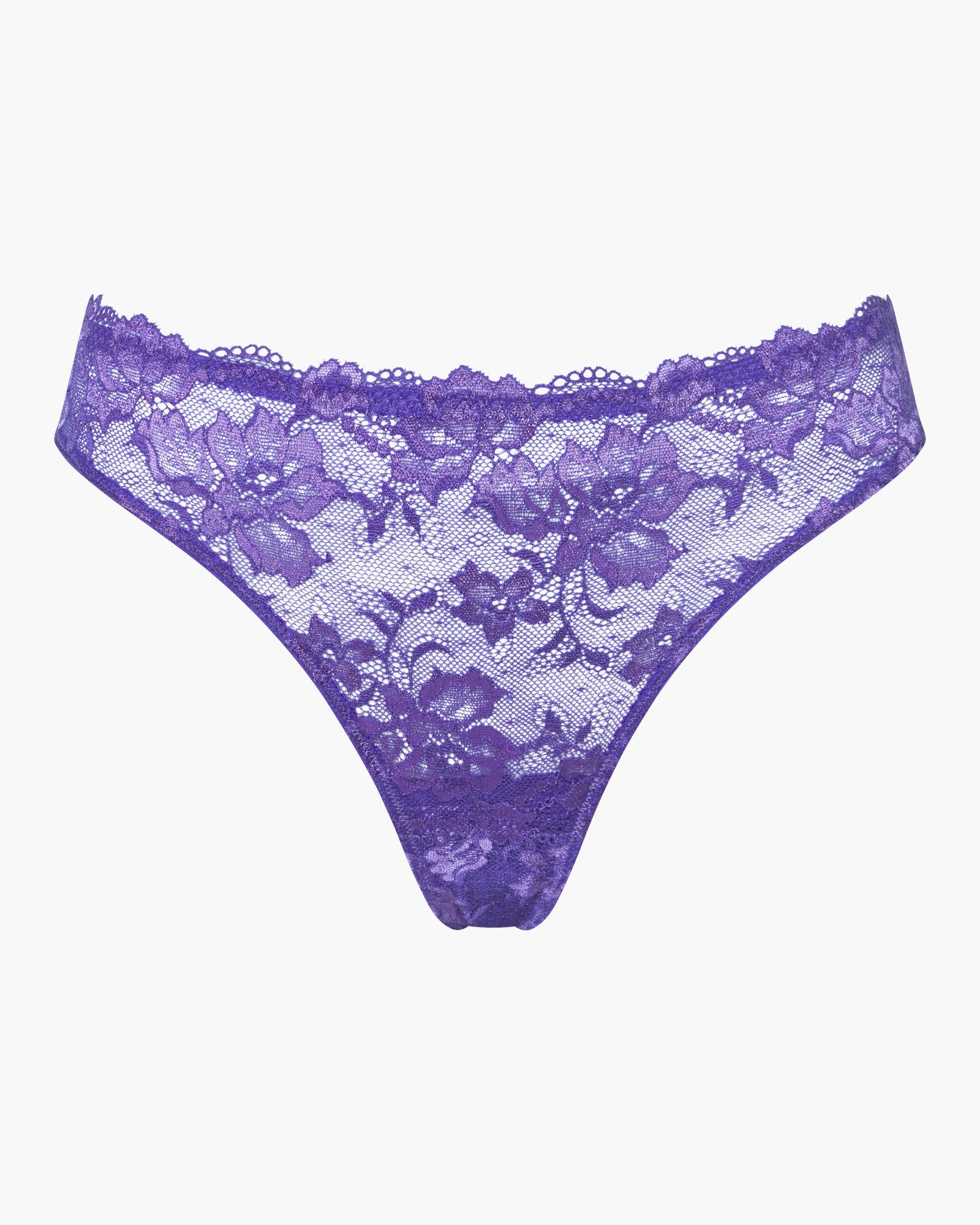 Purple Thong - Savona Mid Rise Thong