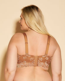 Brown Bralette - Savona Ultra Curvy Longline Bralette
