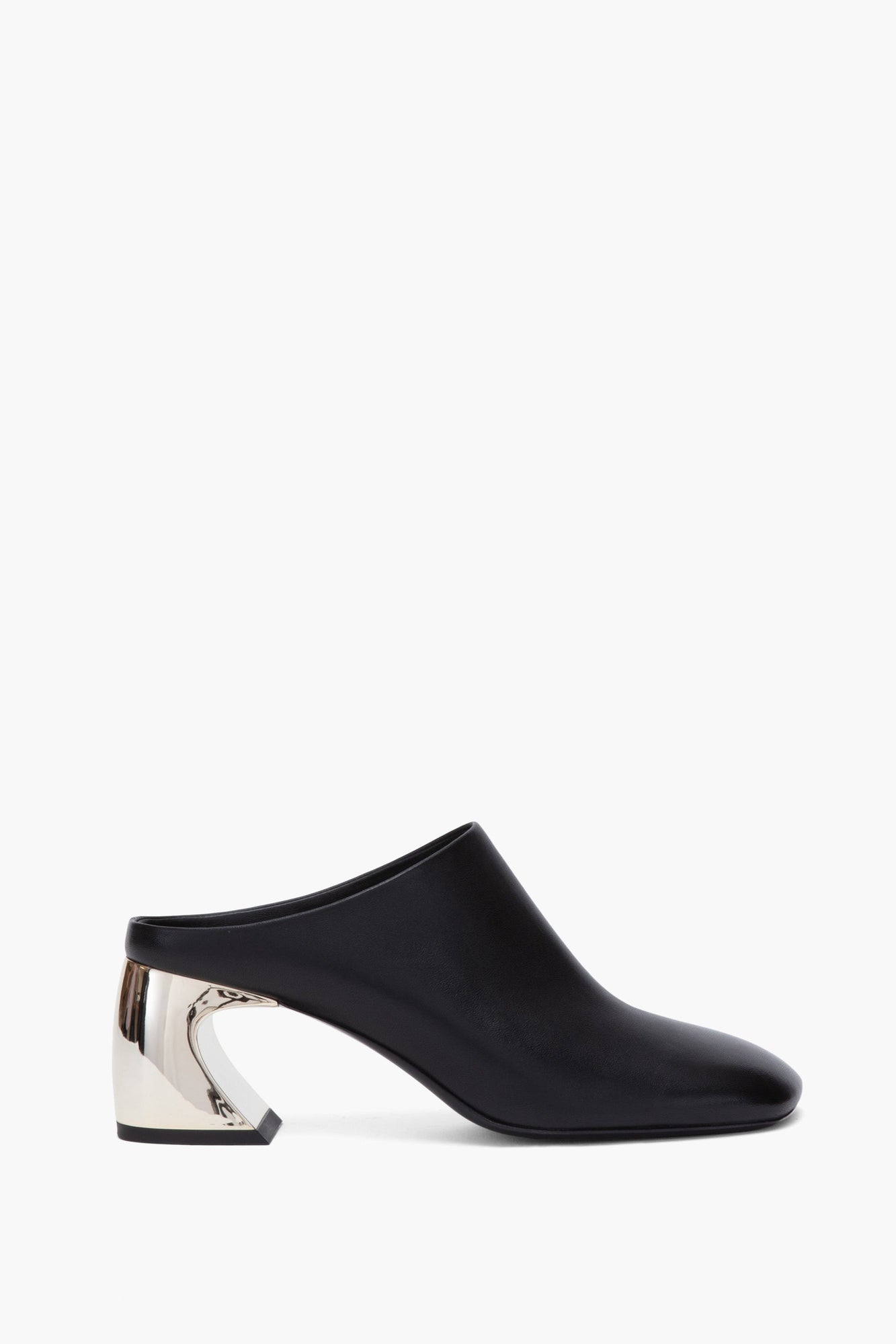 ID Mule with Crescent Heel | Black