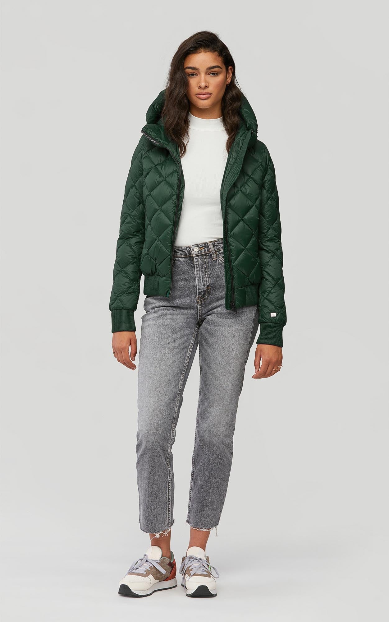 Senna Sustainable Lightweight Down Bomber Jacket | Juniper