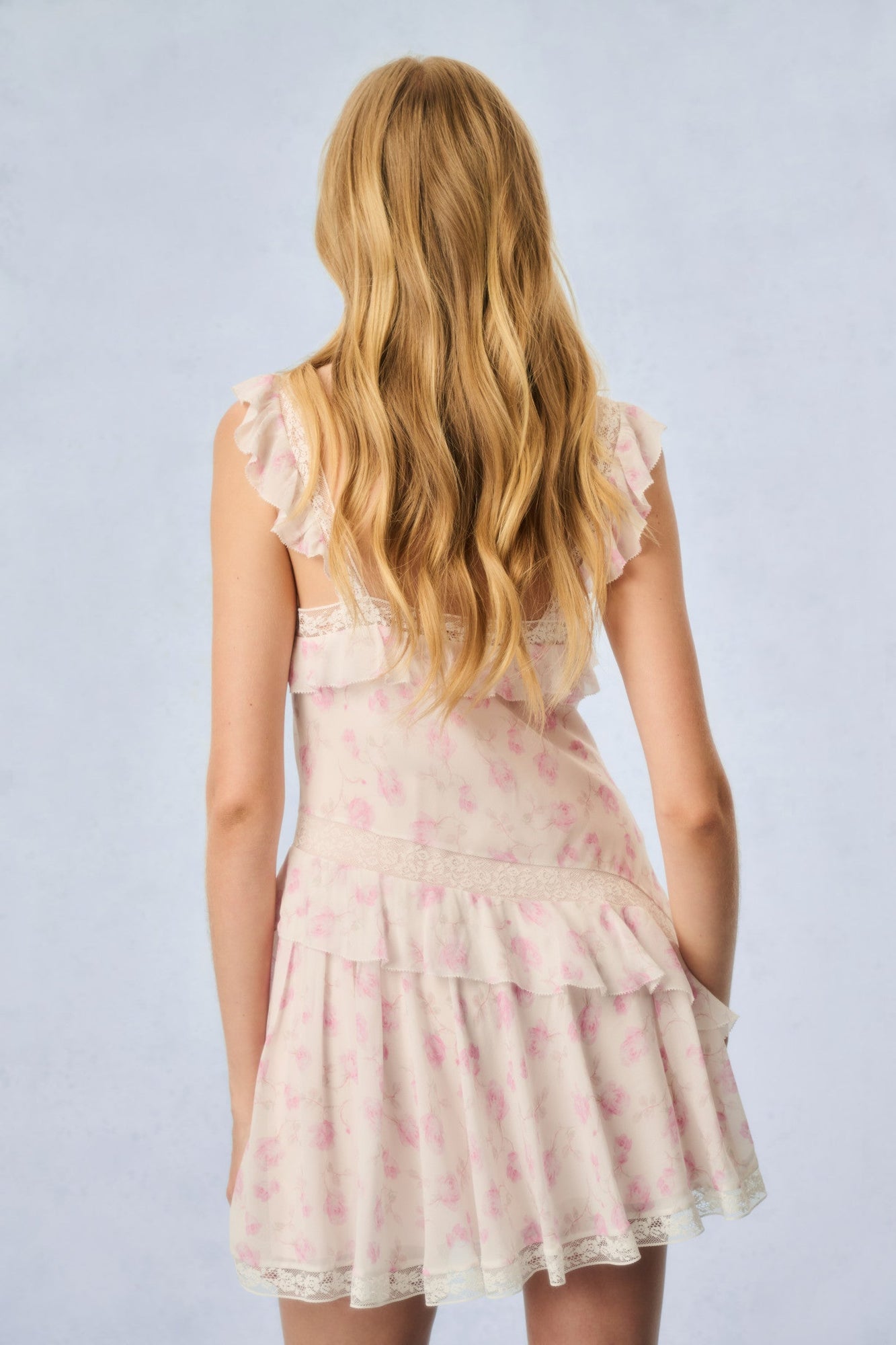 Serima Heirloom Print Mini Dress | Sterling Dusk