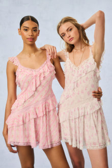 Serima Heirloom Print Mini Dress | Sterling Dusk