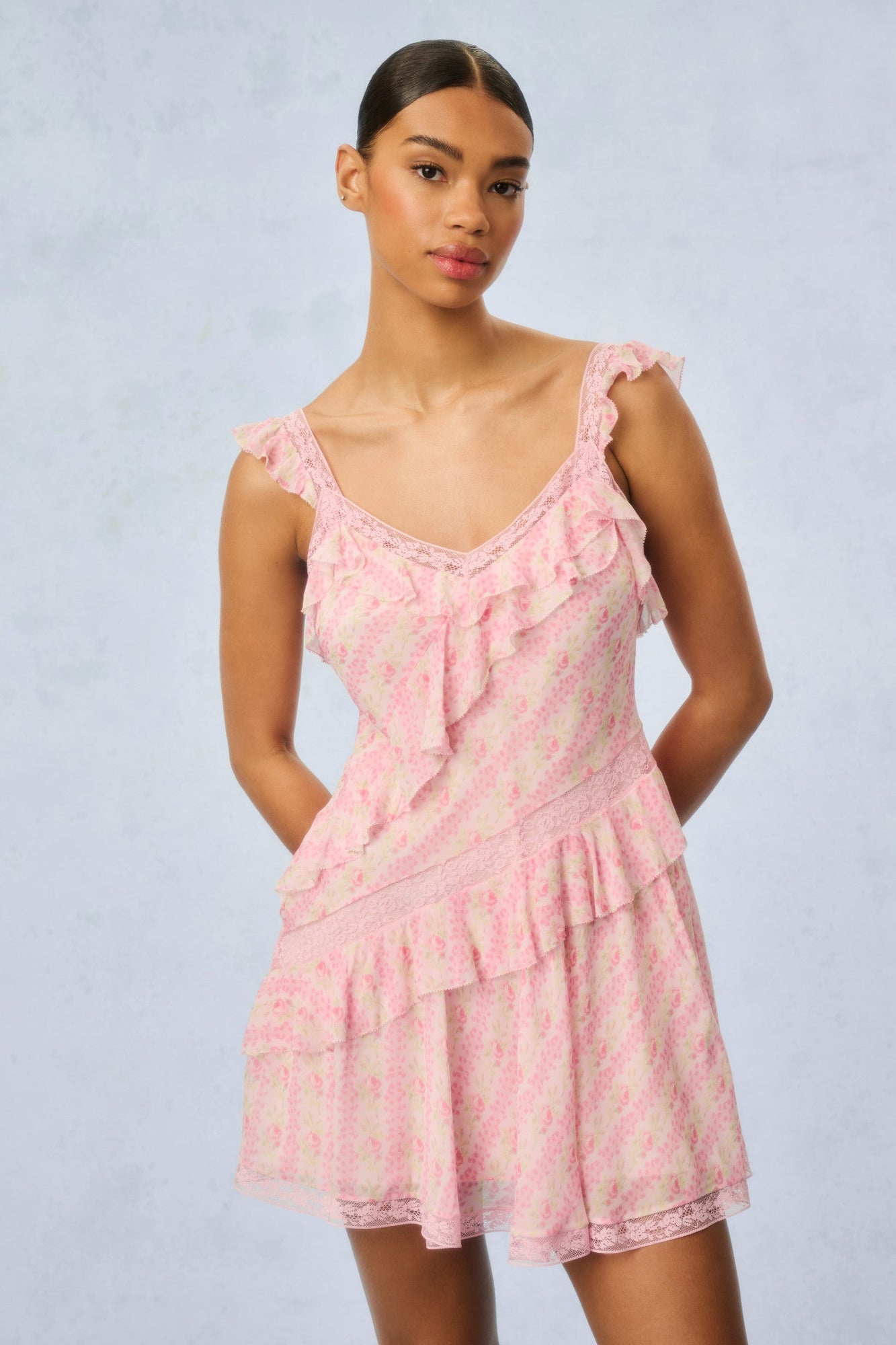 Serima Heirloom Print Mini Dress | Macaroon
