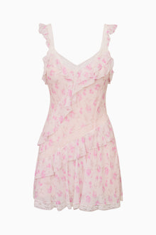 Serima Heirloom Print Mini Dress | Sterling Dusk