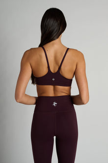Lululemon | Wunder Train Strappy Racer Bra | Black Plum