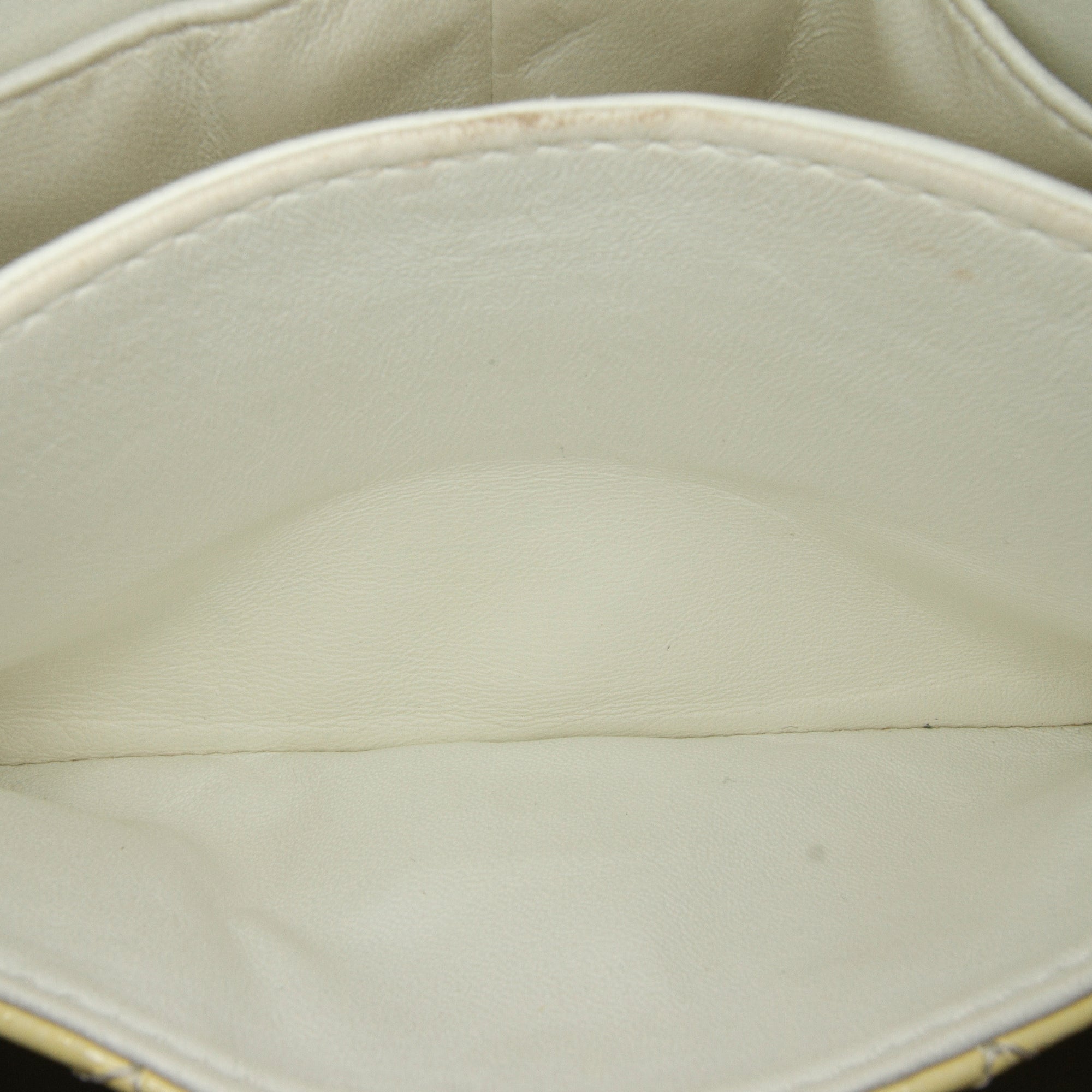 Chanel | Pre-Owned Mini Reissue 2.55 Patent Double Flap | Yellow/Light Yellow