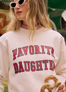 The Collegiate Classic Sweatshirt | Gardenia Raspberry