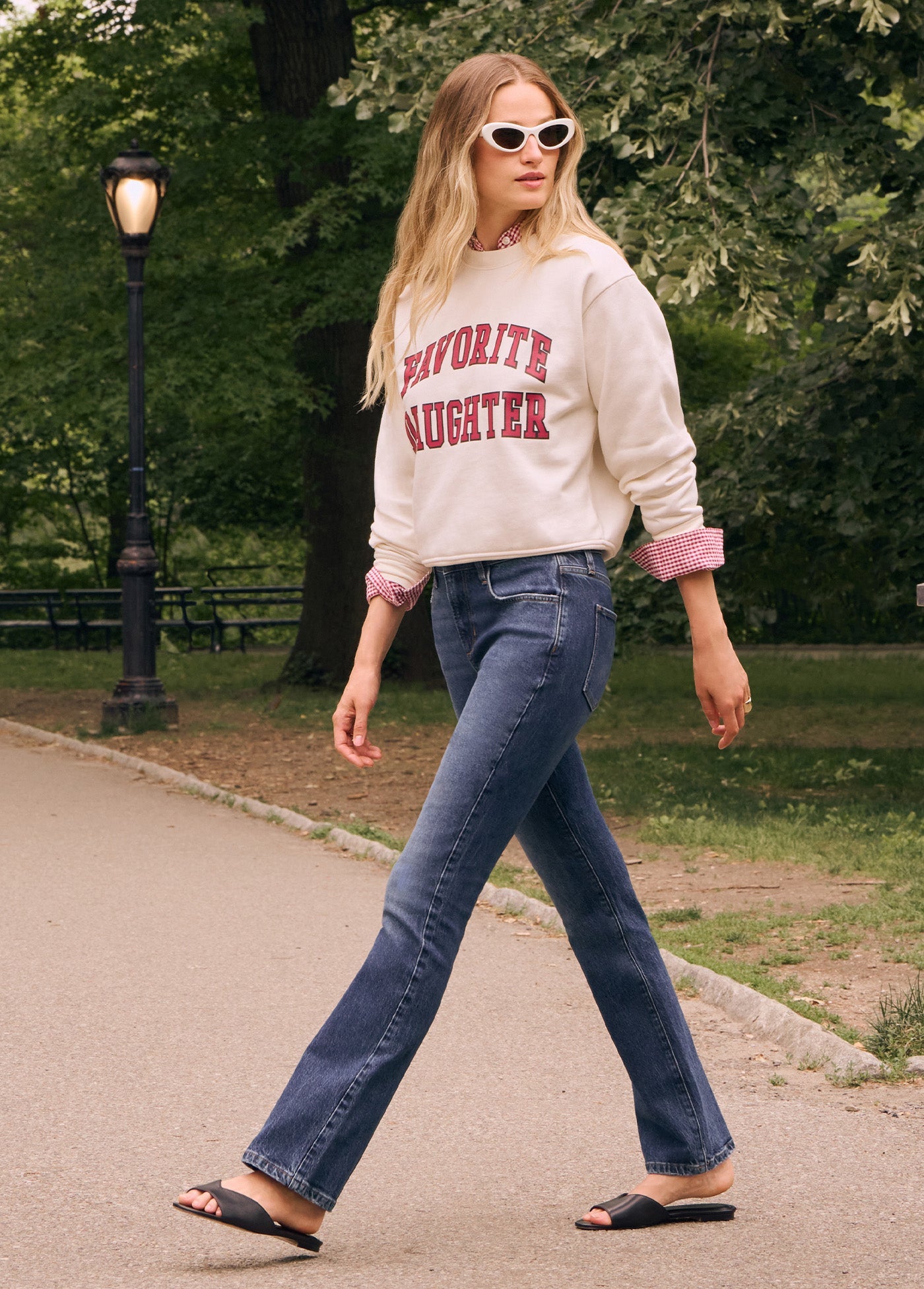 The Collegiate Classic Sweatshirt | Gardenia Raspberry