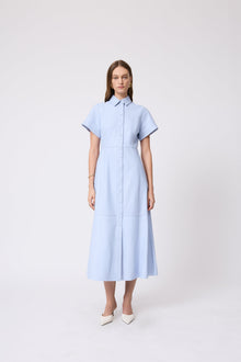 Leather Midi Dress | Cloud
