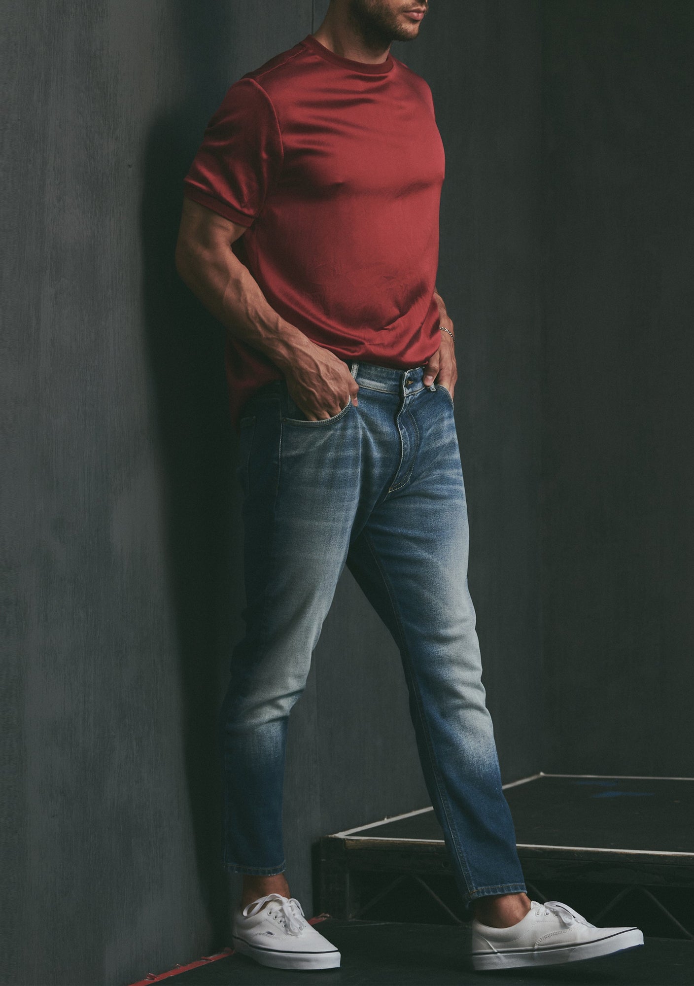Mens | Diego Tapered Cropped Jean | Tahoe