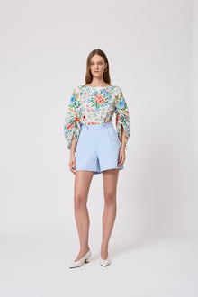 Stretch Cotton Rosey Short | Cloud