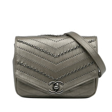 Chanel | Pre-Owned Small Chevron Data Center Envelope Flap Bag | Gold