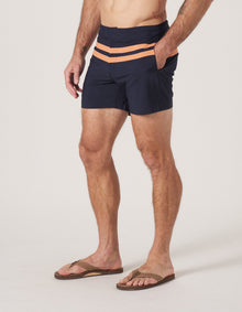 Men | Button Front Trunk | Navy-Copper