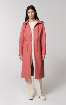 Simone Semi-Fitted Raincoat With Detachable Hood | Rosewood