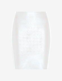 Faux Leather Mini Skirt::White::Main