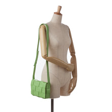 Bottega Veneta | Pre-Owned Nappa Intrecciato Cassette Crossbody | Green/Light Green