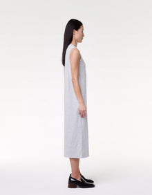 Another Tomorrow Sleeveless Tee Dress in Heather Grey – Cotton Women's Dress