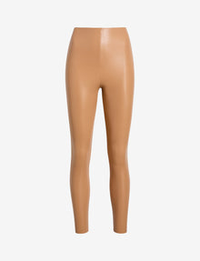 Faux Leather Legging::Camel::Main