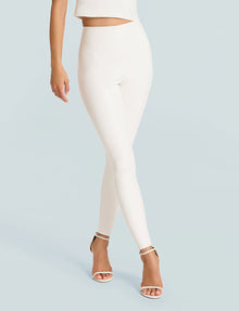 Faux Leather Legging::White::Hover