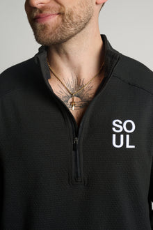 Rhone | Tribeca Tech 1/2 Zip | Black