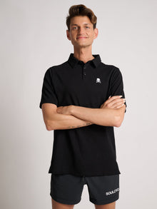 Soul by SoulCycle | Core Performance Polo | Black