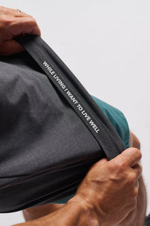 Rhone | Reign Short Sleeve | Black Heather