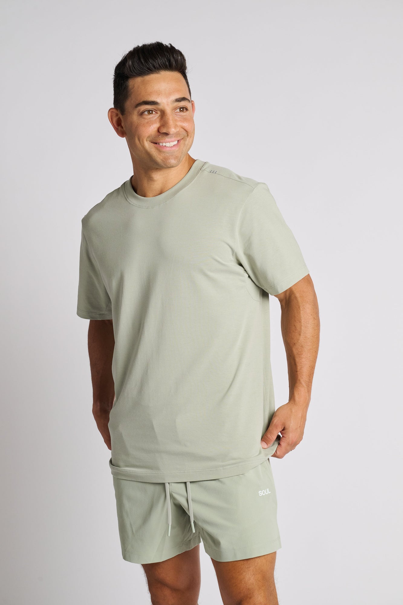 Lululemon | Zeroed In Short Sleeve | Fog Green