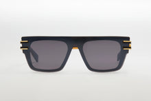 Mens | Soldat Sunglass | Black - Gold | Dark Grey w/ Black Mirror