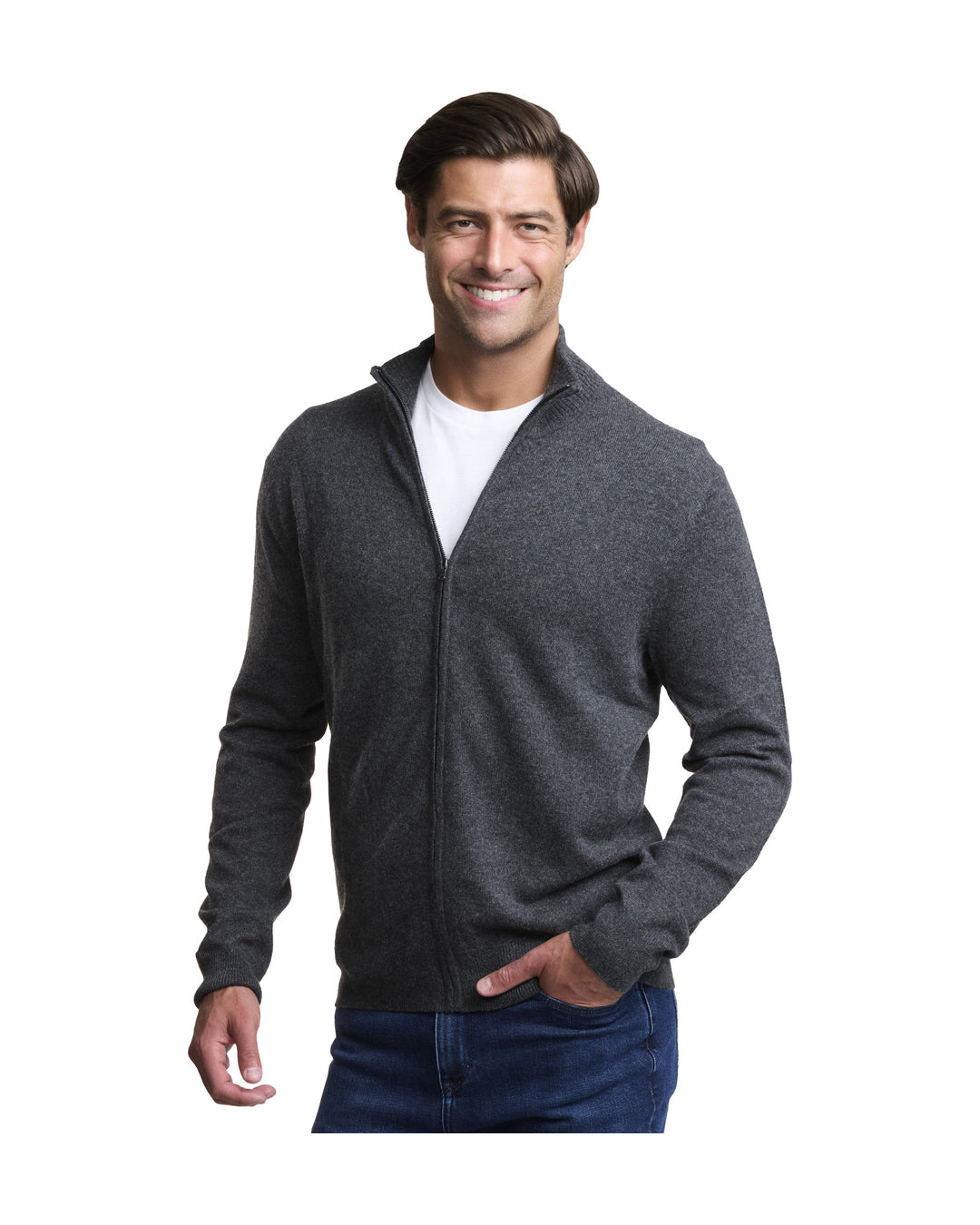 NOMAD | Men | Men's Cashmere Sweater | Charcoal