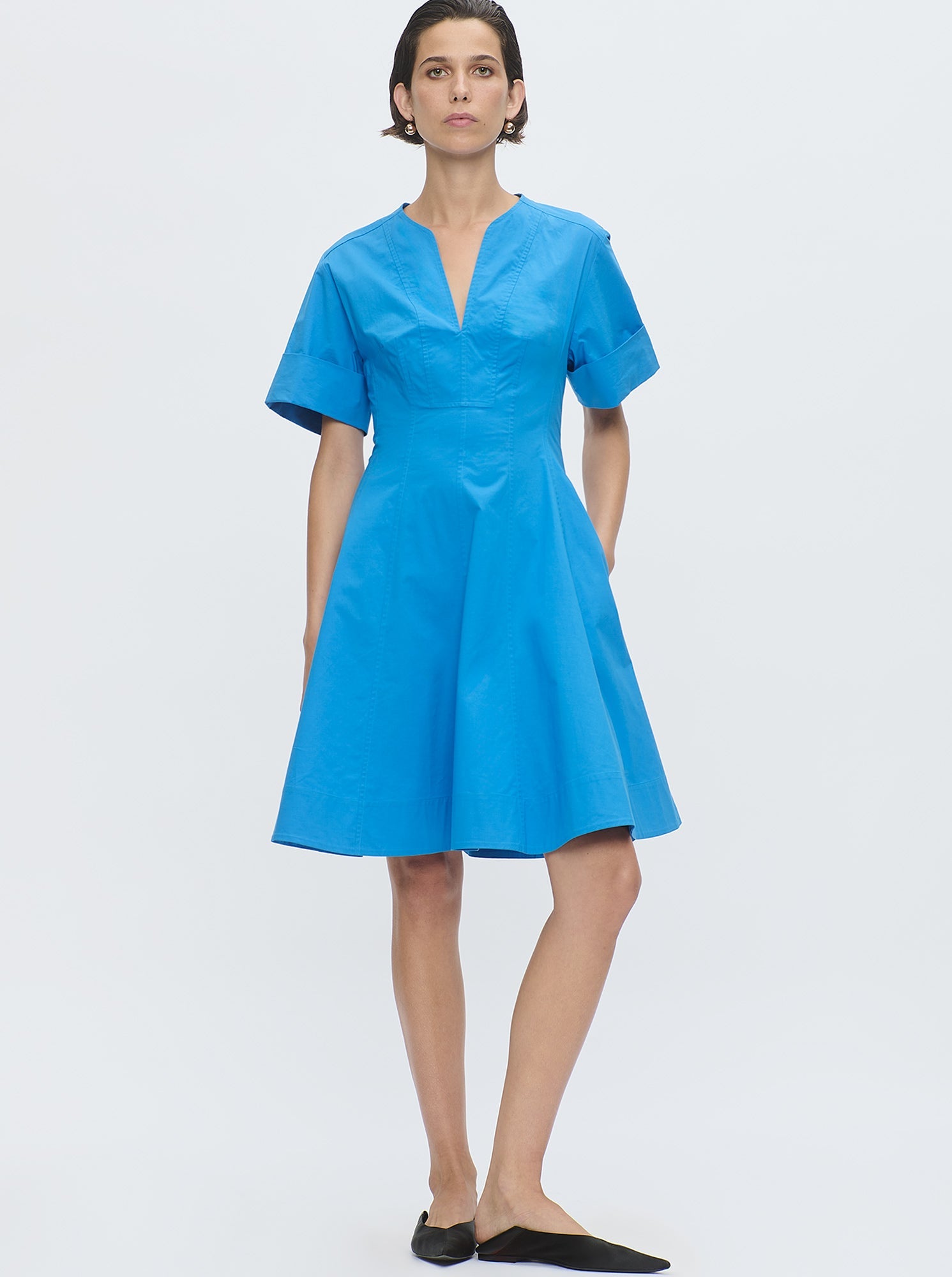 Sora Flared Dress | Blue Sea