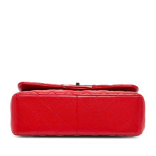 Chanel | Pre-Owned Jumbo Classic Caviar Double Flap - II | Red/Dark Red