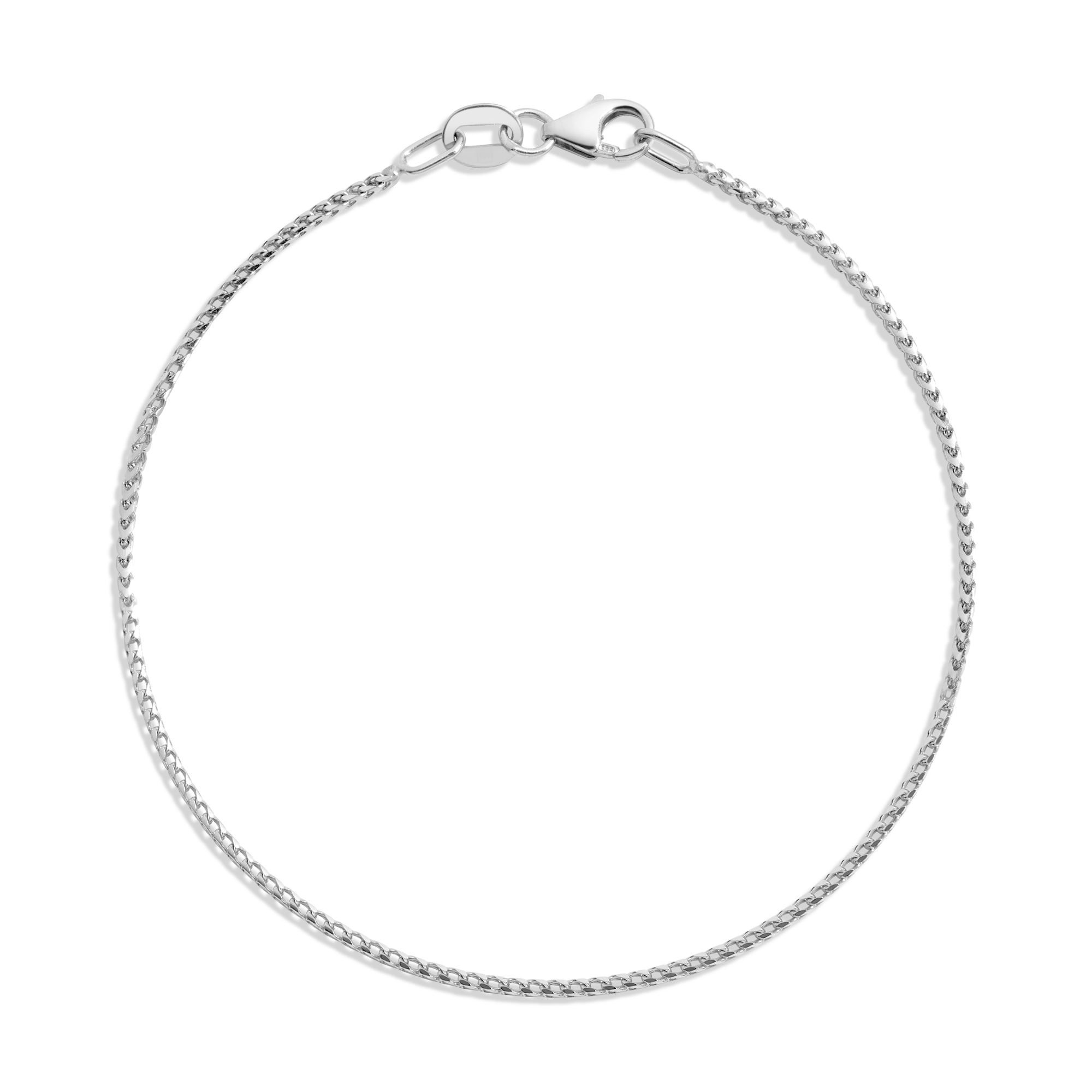Franco Chain Bracelet Vermeil 14k White Gold 6in 6.5in 7in 7.5in First