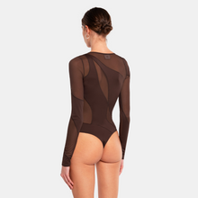 OW Collection Spiral Bodysuit | Brown