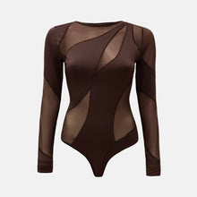 OW Collection Spiral Bodysuit | Brown