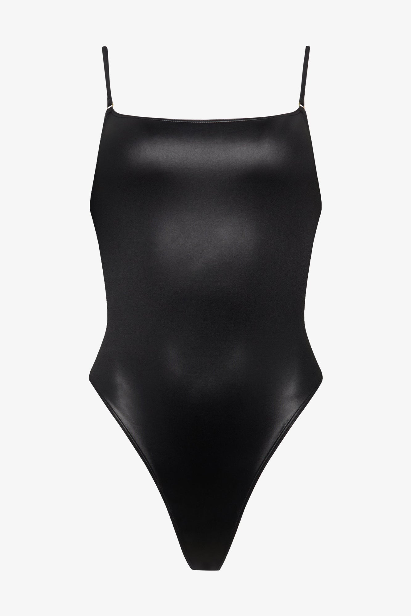 One-Piece Swimsuit With Straps - Splash | Black