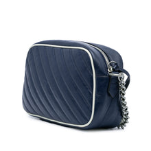 Gucci | Pre-Owned Small GG Marmont Leather Torchon Crossbody | Blue/Navy