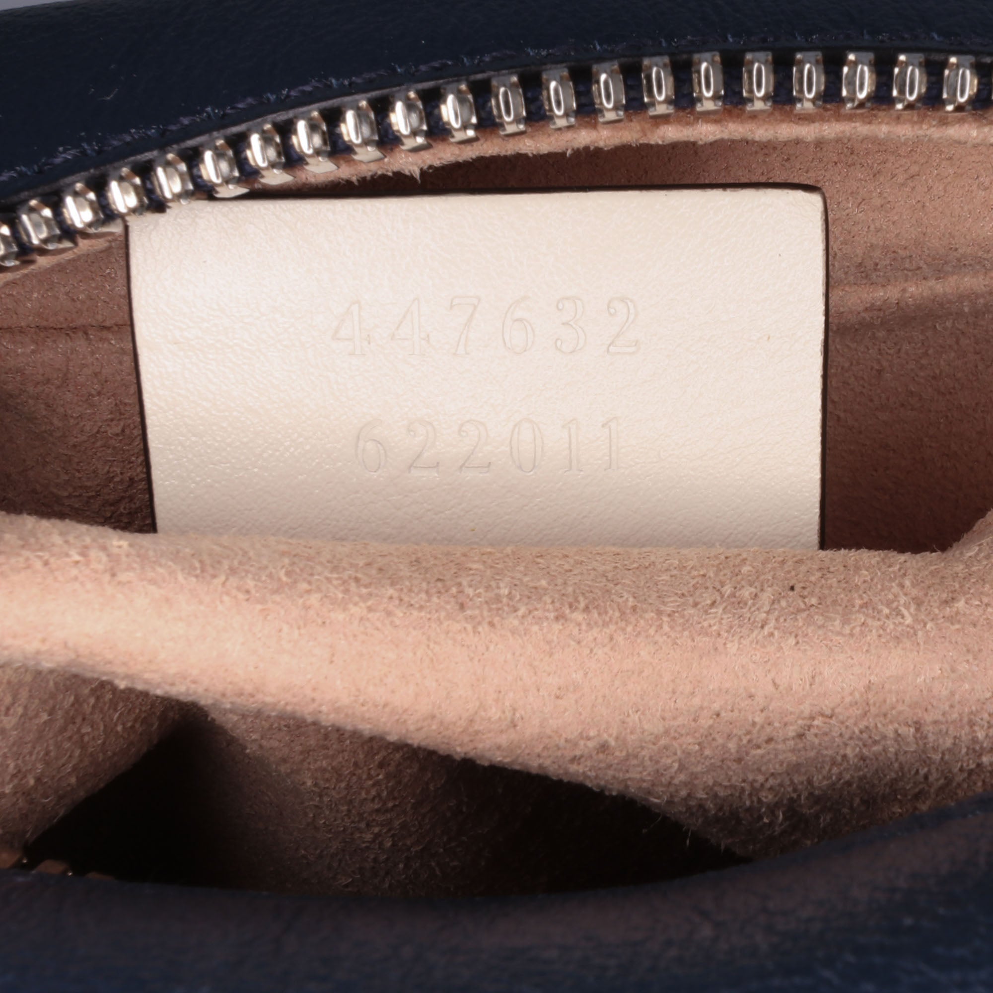 Gucci | Pre-Owned Small GG Marmont Leather Torchon Crossbody | Blue/Navy