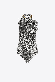 Dalmatian Flower Bodysuit | Black/Off White