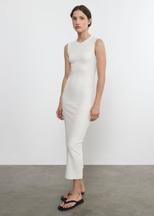 Textured Knit Sleeveless Maxi Dress | Vanilla