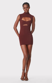 Ottoman Cut Out Mini Dress | Mahogany