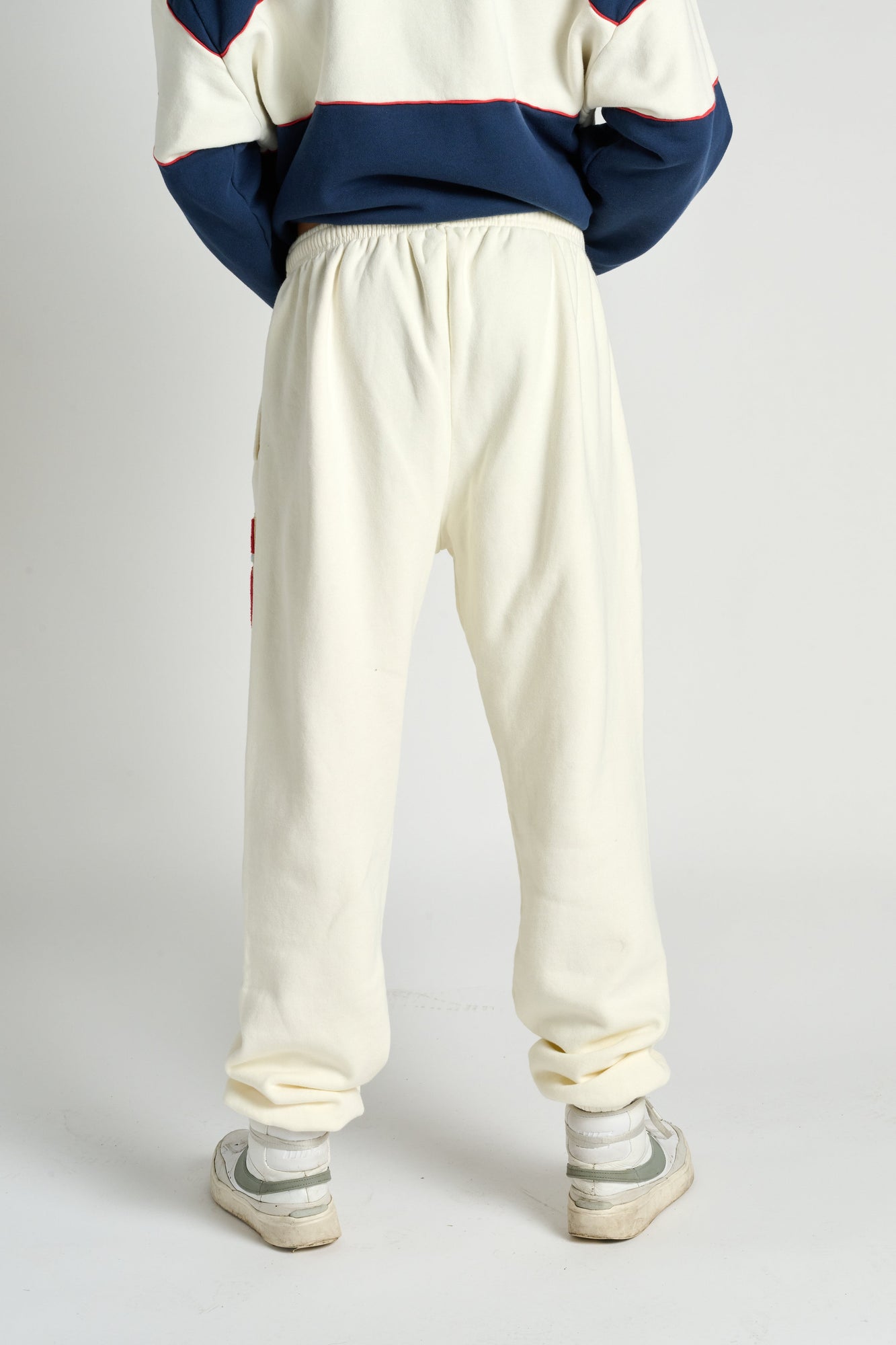 Soul by SoulCycle | Dylan Sweatpant W/ Chenille Patch | Cream