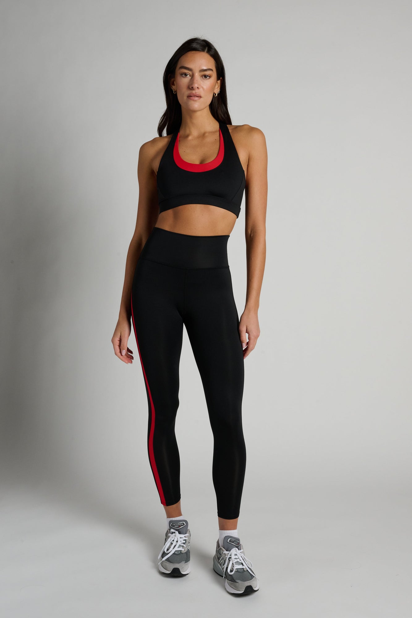 Soul by SoulCycle | Double Up Bra | Black/Red