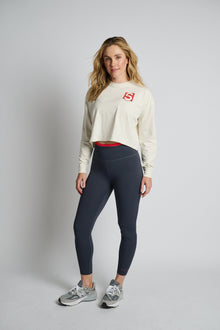 Soul by SoulCycle | Julia Crop Long Sleeve | Cream