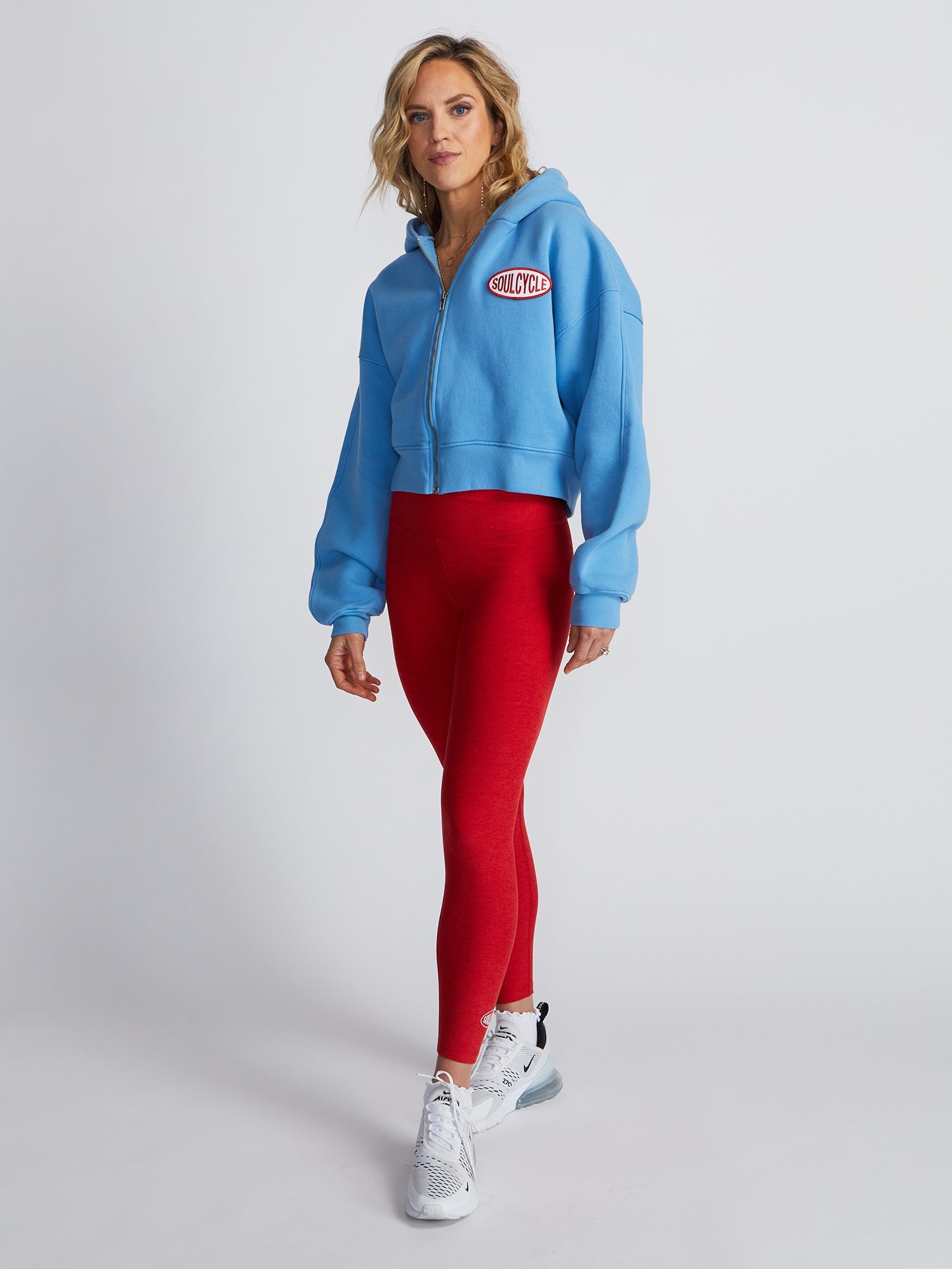 Soul by SoulCycle | Marissa Blue Crop Zip | Blue