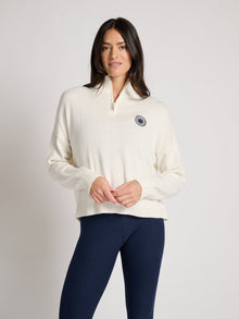 Ellsworth & Ivey | Madison Ride Quarterzip | Navy/White