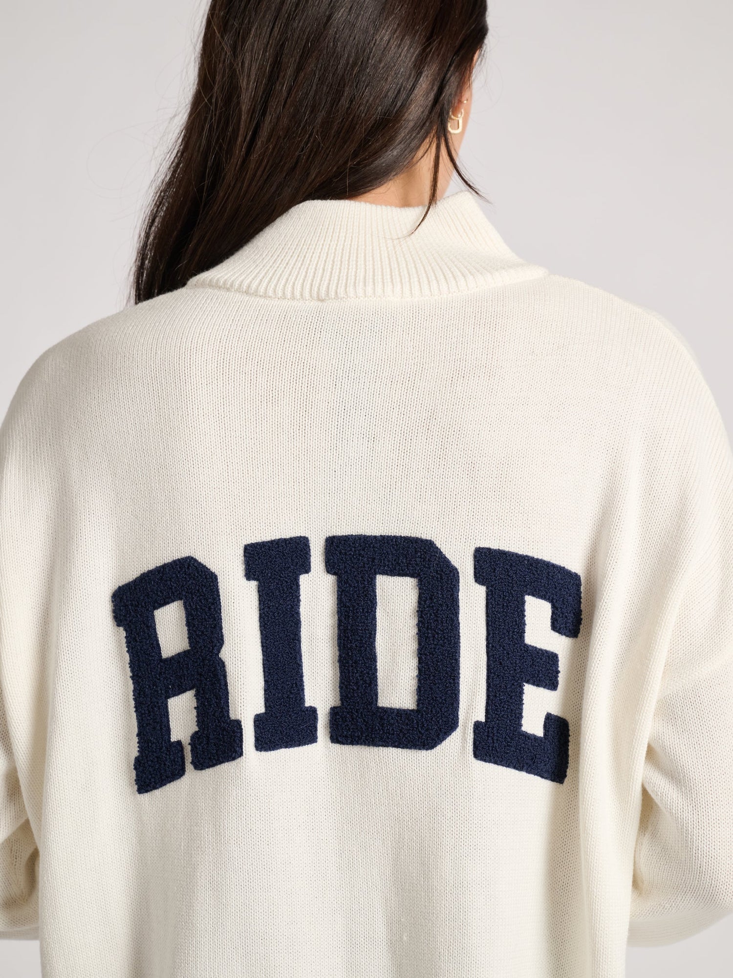 Ellsworth & Ivey | Madison Ride Quarterzip | Navy/White