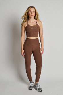 Beyond Yoga | Spacedye Slim Racerback Tank | True Chocolate Heather