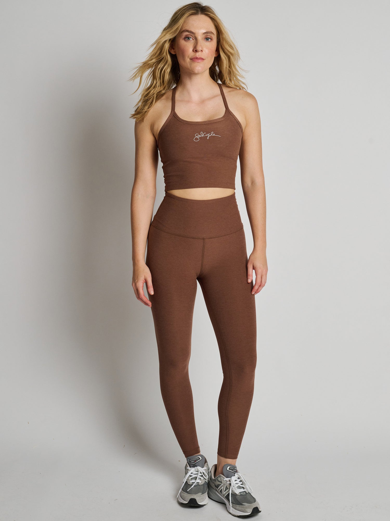 Women | Beyond Yoga | Spacedye Caught In The Midi High Waisted Legging | True Chocolate Heather